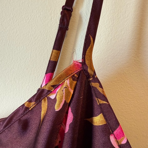 Floral Satin Slip Dress - Picture 6 of 6